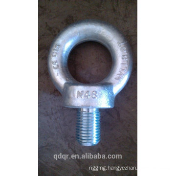 Galvanized drop forged lifting eye bolt DIN580